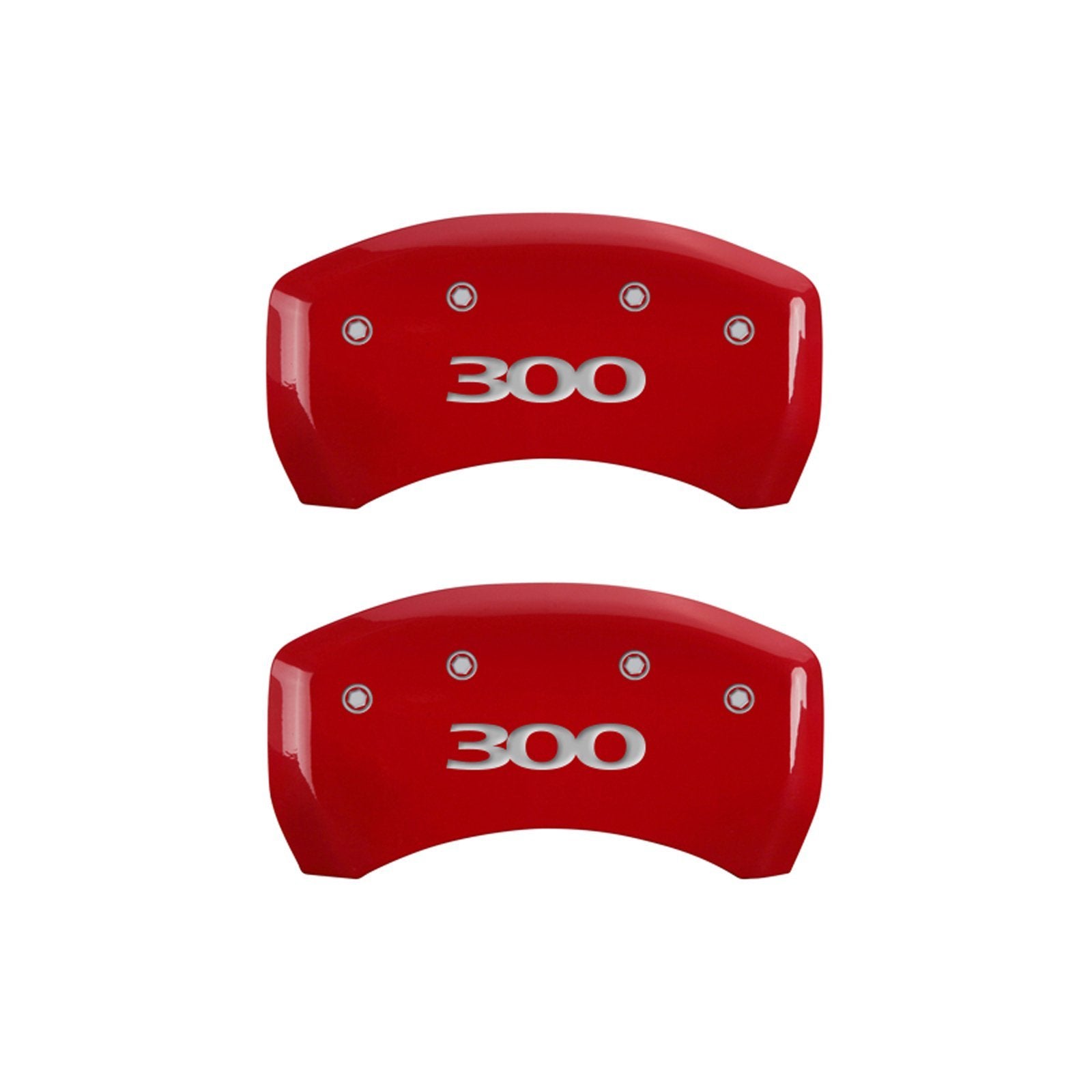 Brake Caliper Covers MGP - 2011-2023 Chrysler 300 - Front and Rear Set - Red