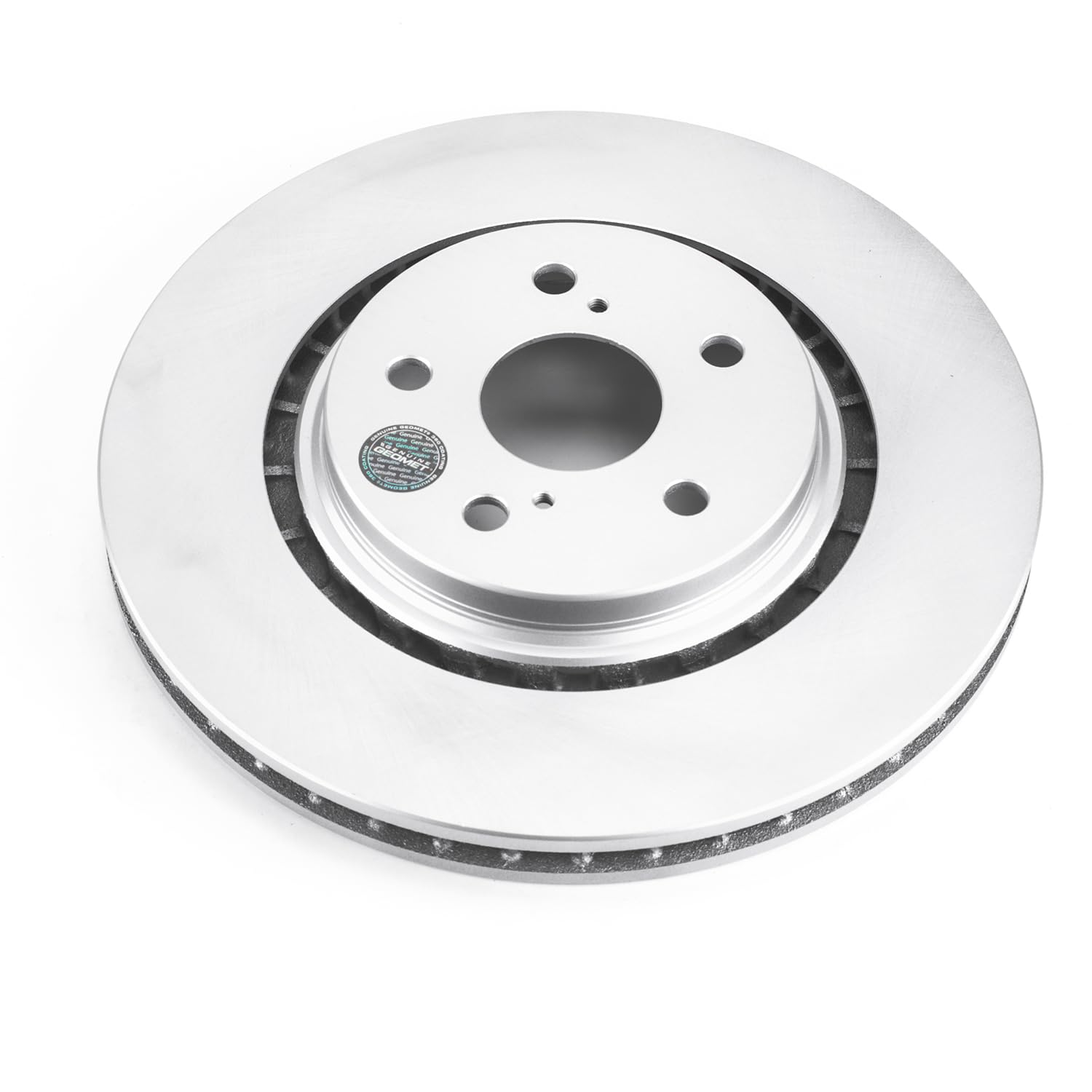 Power Stop Front JBR1736EVC Evolution Genuine Geomet Coated Brake Rotor For Lexus RX350, Lexus RX350L, Lexus RX450h, Lexus RX450hL, Toyota Avalon, Toyota Camry, Toyota C [Model Specific]