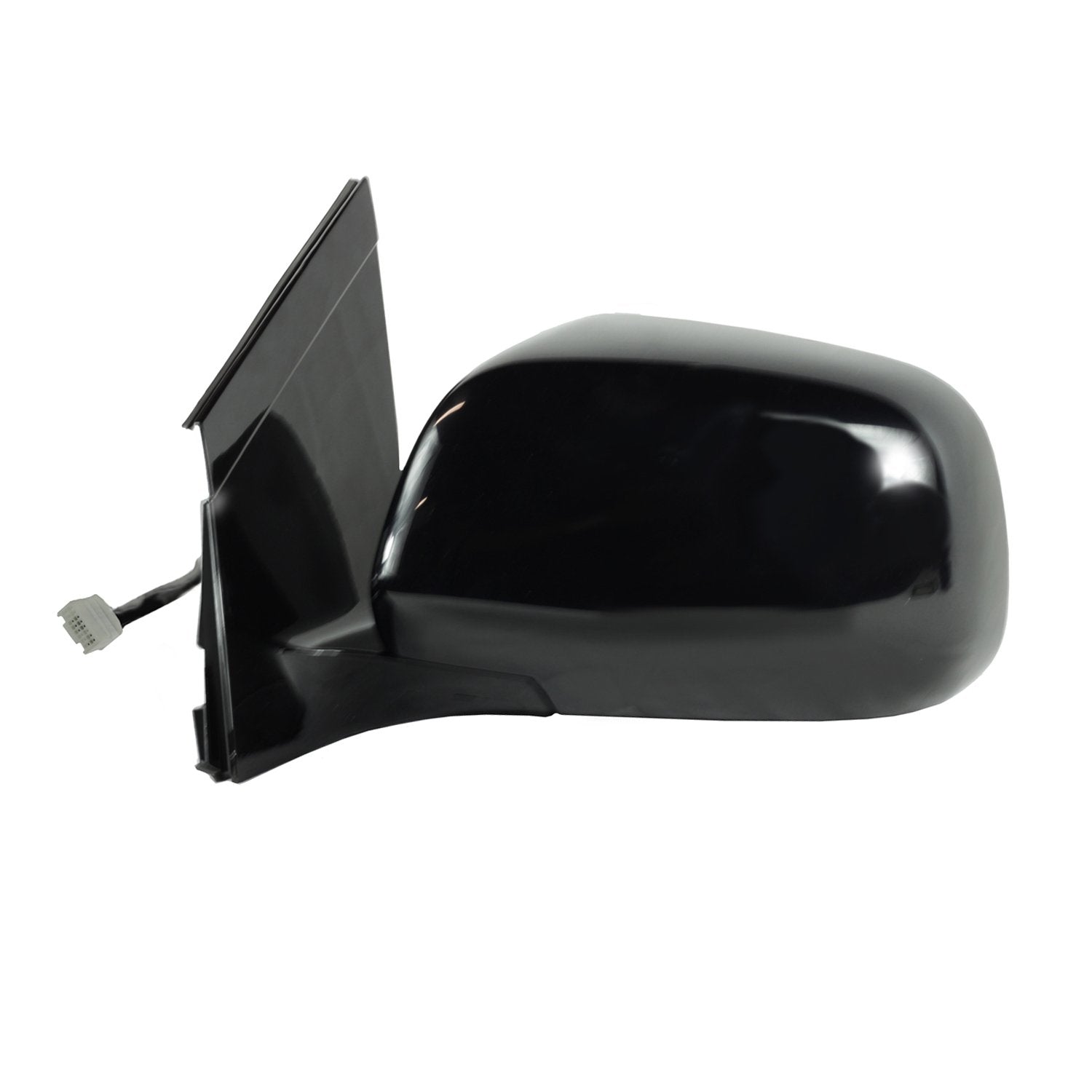 Driver Side Fit Mirror for Lexus RX330, RX350, RX400h, Black w/PTM Cover, Foldaway, w/o Memory, Heated Power