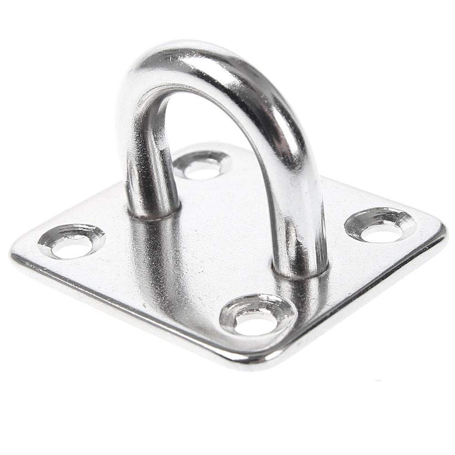 Eye Plate Kathleen0 4 Holes Rectangle Yacht Accessories Marine pe Fixing Hardware with Ring Boat Deck Stainless Steel