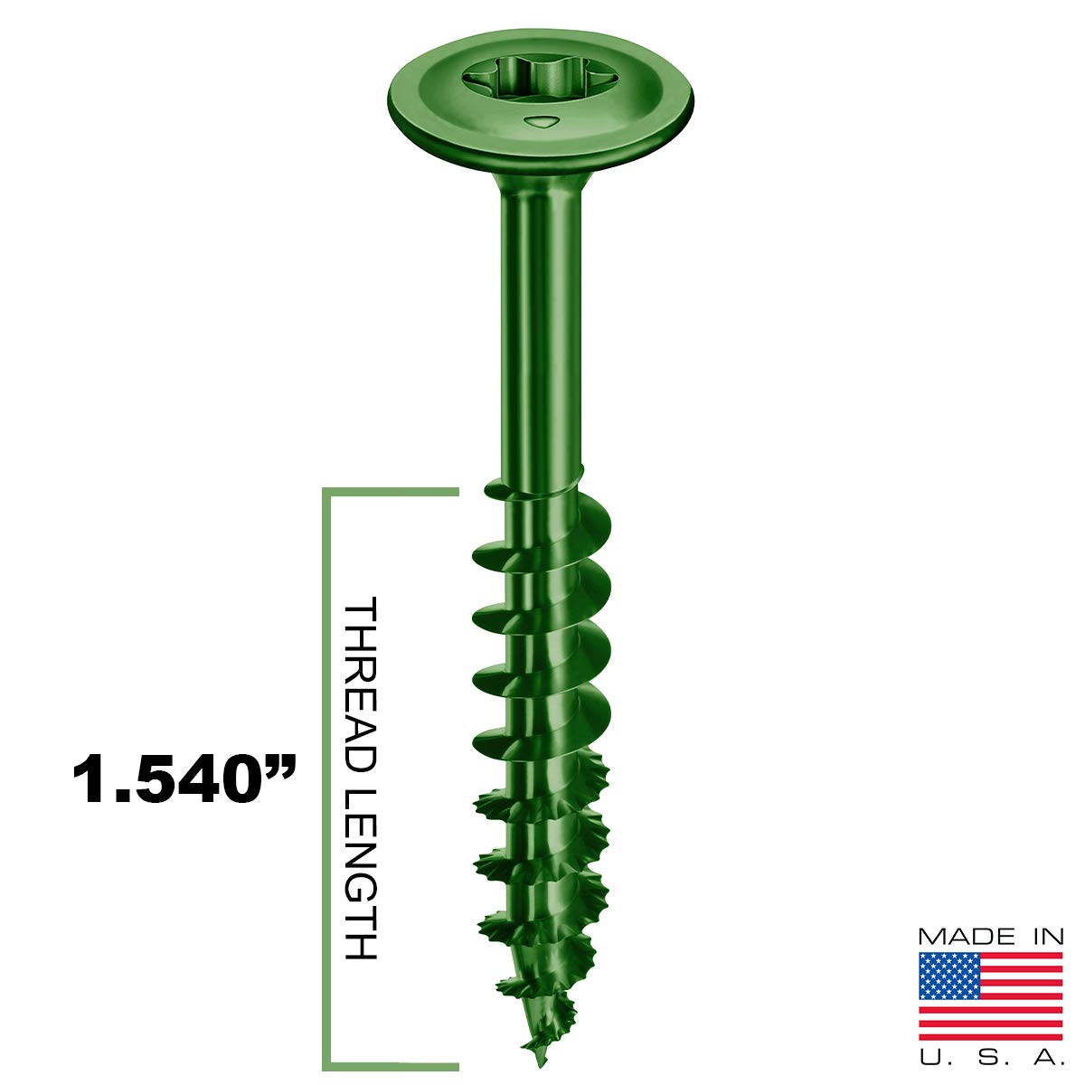1/4 x 2-1/2” Structural Lag Screws Elevators Made in The USA (1 Box Contains 50 Screws)