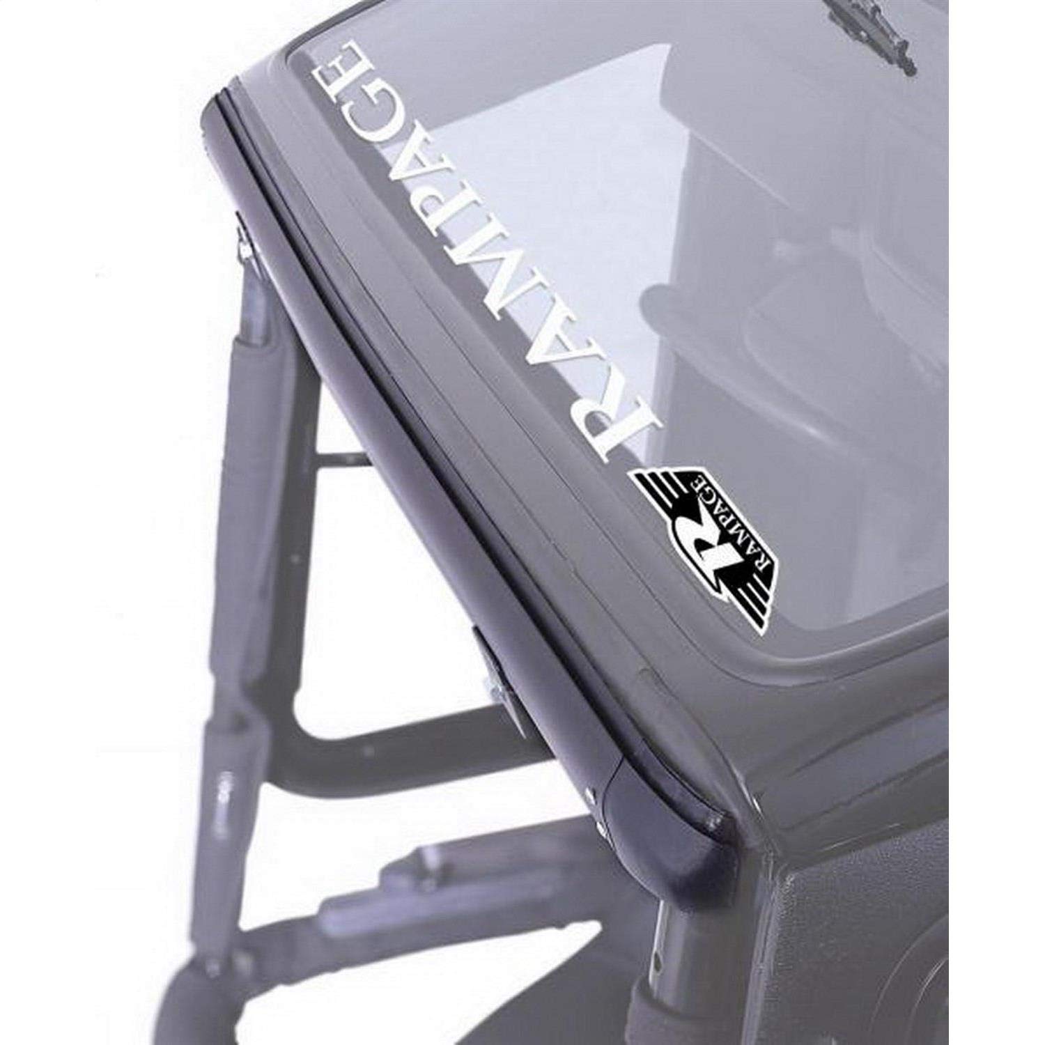 Rampage Products Windshield Channel Rampage Soft Cab Top | Black | 901001 | Fits 1976 - 1995 Jeep CJ, Wrangler YJ