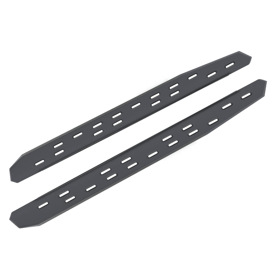 RB30 Slim Line Running Boards | Go Rhino 57", Galvanized Steel, Textured Black | 69600057SPC