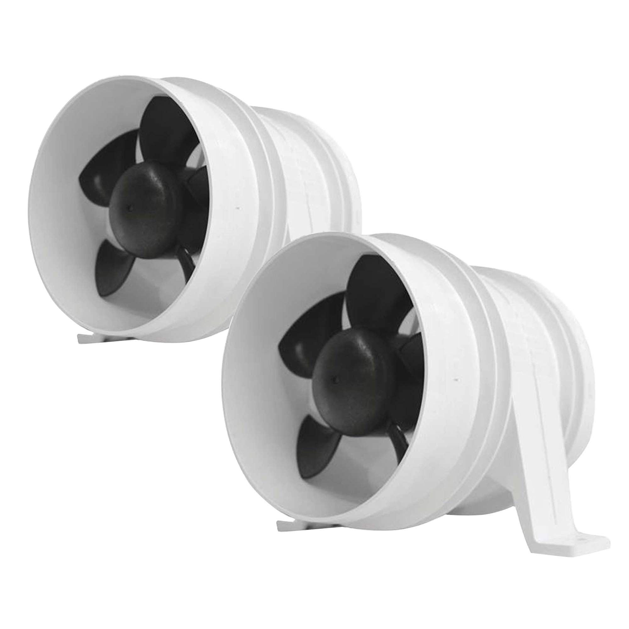 attwood 3 inch Turbo 3000 in-Line Blowers, White (1733-1) (Pair) FO-2835-M2