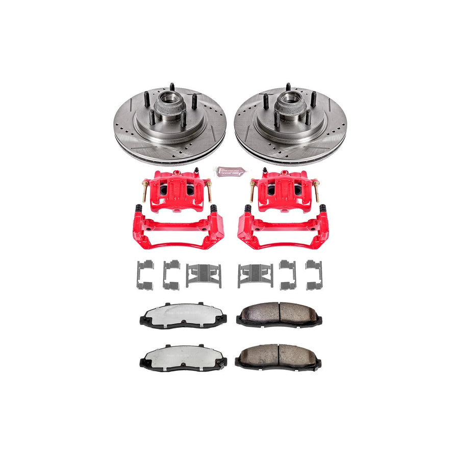 Power Stop Front KC1914-36 Z36 Truck and Tow Brake Kit with Calipers For Ford F-150 2000, Ford F-150 2003 [Model Specific]