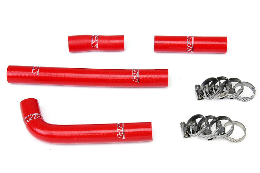 Red HPS 57-1351-RED Silicone Radiator Coolant Hose Kit