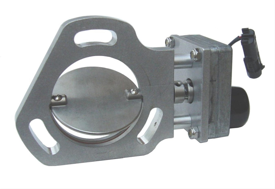 Pypes Exhaust Performance HVE11 Electric Dump Cutout; Natural Finish; Hardware Incl.; Aluminum And 304 Stainless Steel Material;