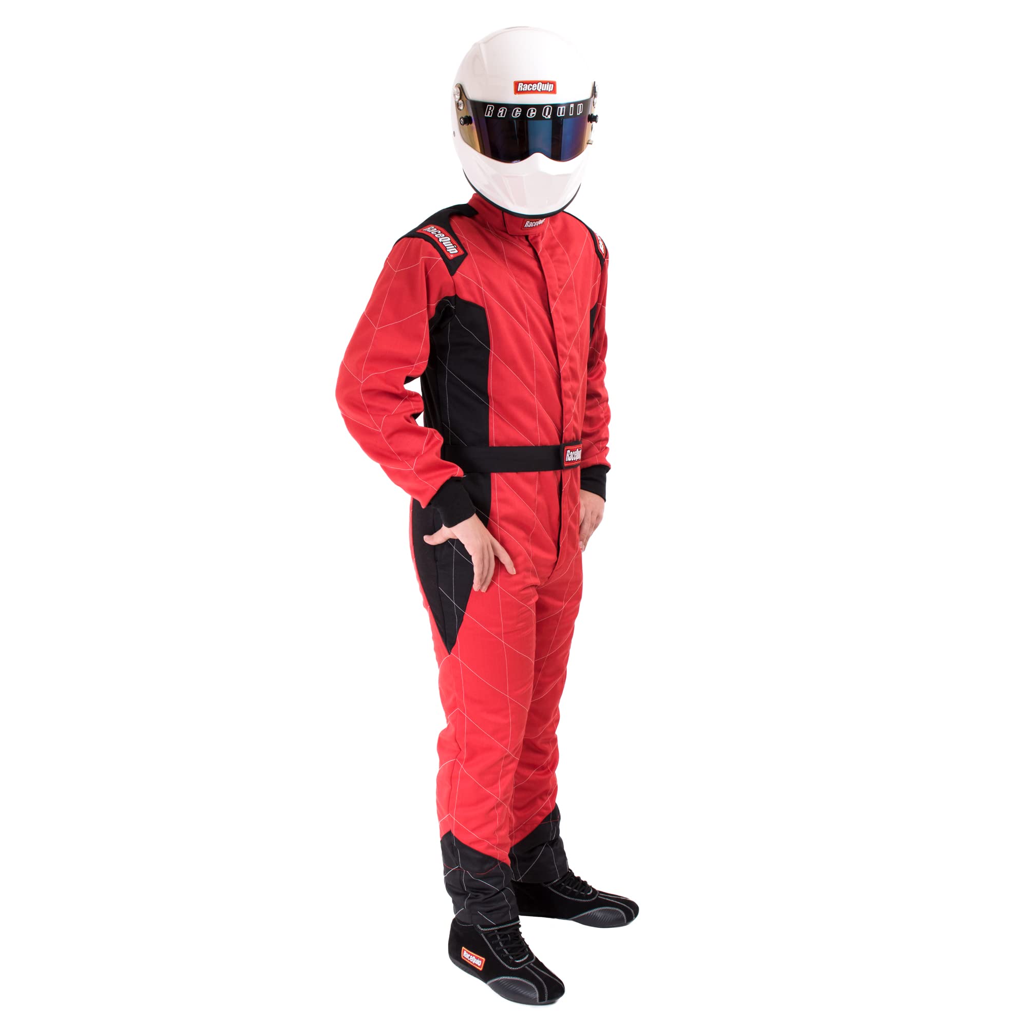 Chevron-5 RaceQuip Driving Suit SFI 3.2A/5 Double Layer Red Medium Tall