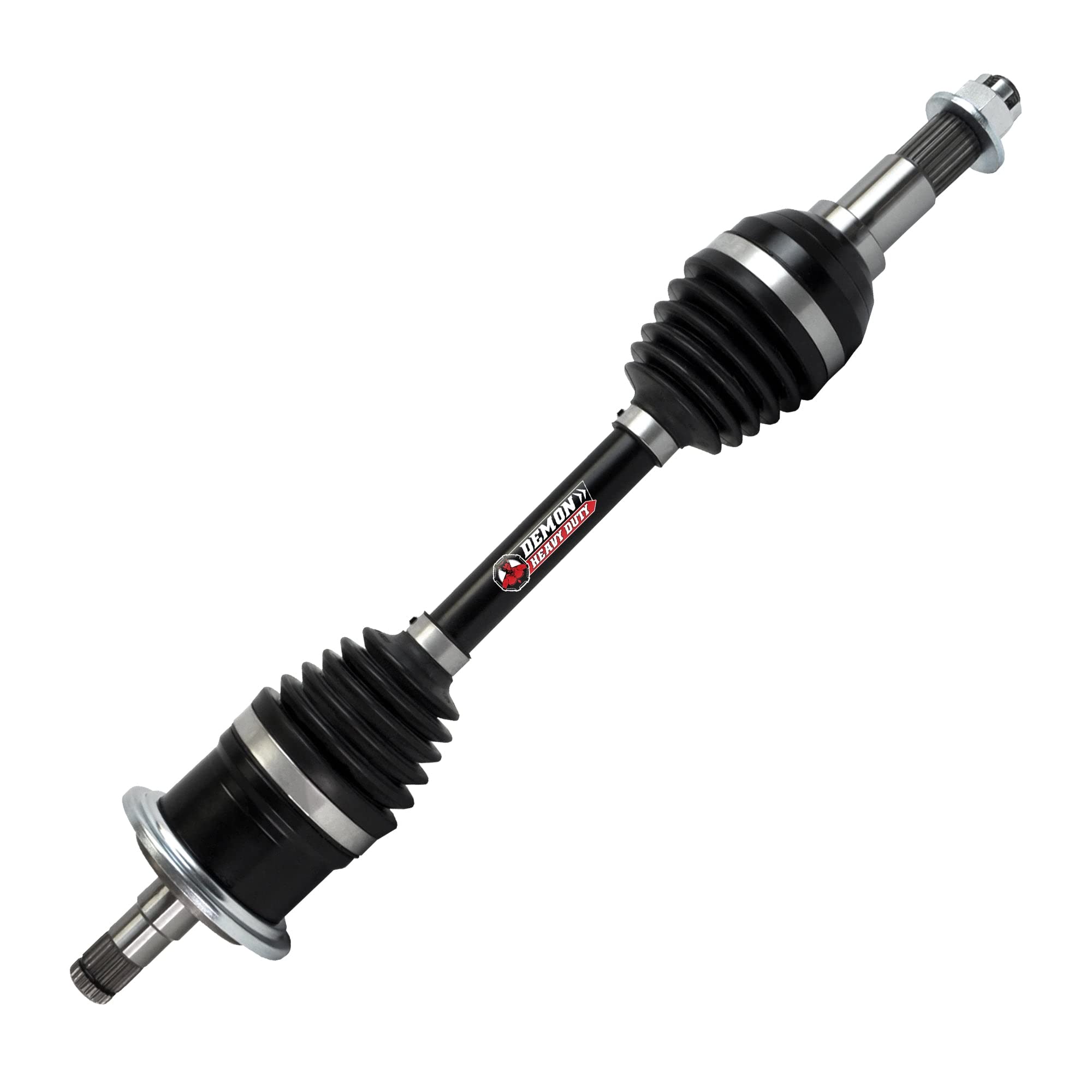 Demon Front Left Heavy Duty Powersports Axle for (2009-2022) Can-Am Outlander/Renegade & Max, in Dual Heat Treated High Strength, Gives Wider Angles (See Fitments in Description) OEM: 705401704