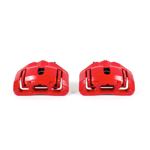 Power Stop S3334 Front Pair of High-Temp Red Powder Coated Calipers for BMW 335d, BMW 335i, BMW 335i xDrive, BMW 335is, BMW 335xi, BMW X1, BMW Z4 [Model Specific]