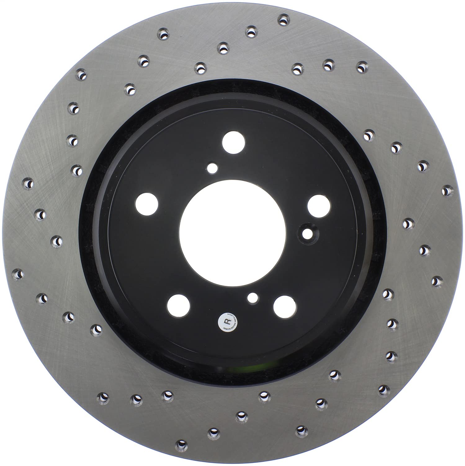 Sport StopTech 128.40092R Cross Drilled Brake Rotor (Front Right), 1 Pack