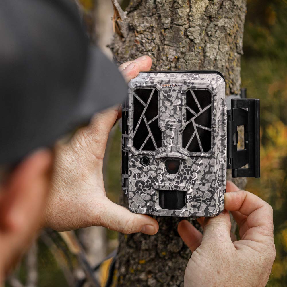 SPYPOINT Trail Camera FORCE-PRO 30MP Photo 4K HD Video w/ 54 Low-Glow LEDs for Image Quality Day or Night, 90’ Flash Range, 110’ Detection Range, LCD Setup Screen | NON-Cell cameras for hunting