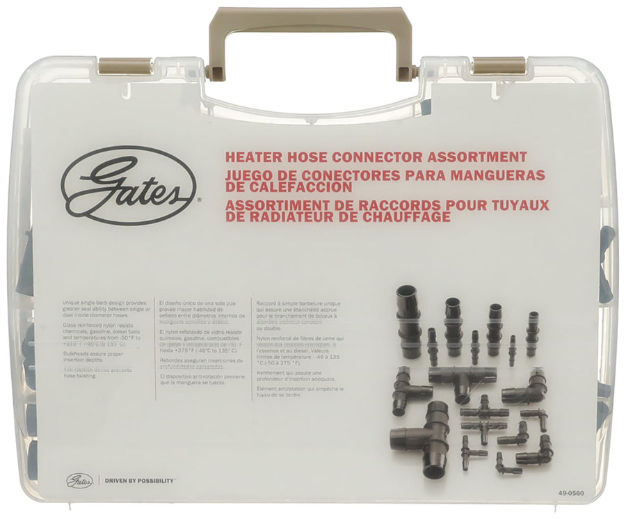 Heater Hose Connector Gates 91175, Assorted Pack