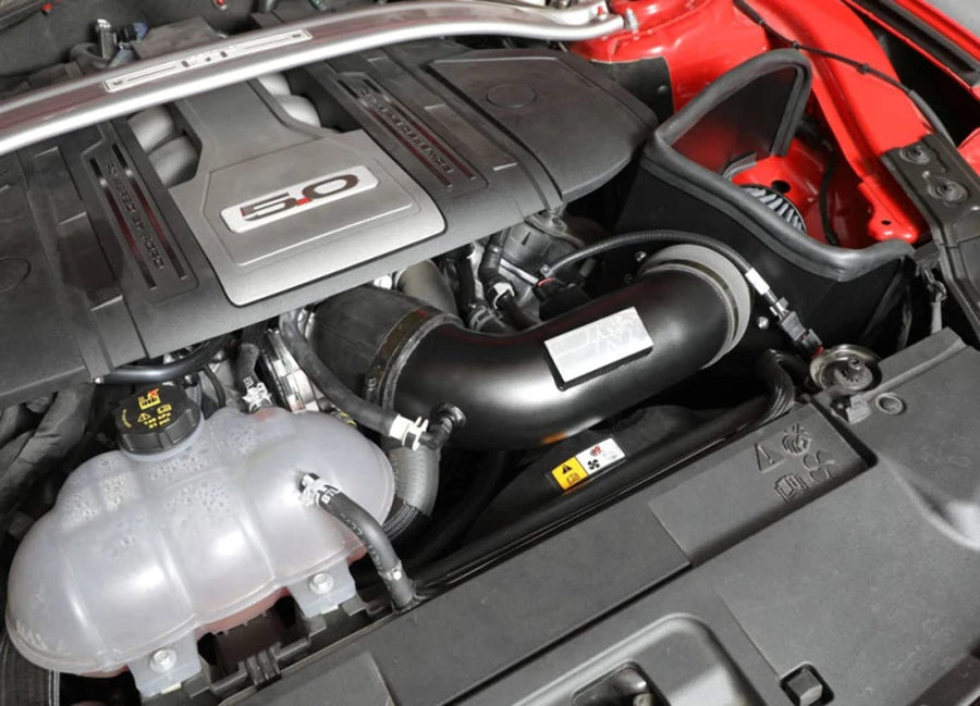 Cold Air Intake System K&N: High-Flow Air-Filter, Increase Performance & Horsepower: Compatible with 2018-2021 FORD Mustang GT, 71-3540