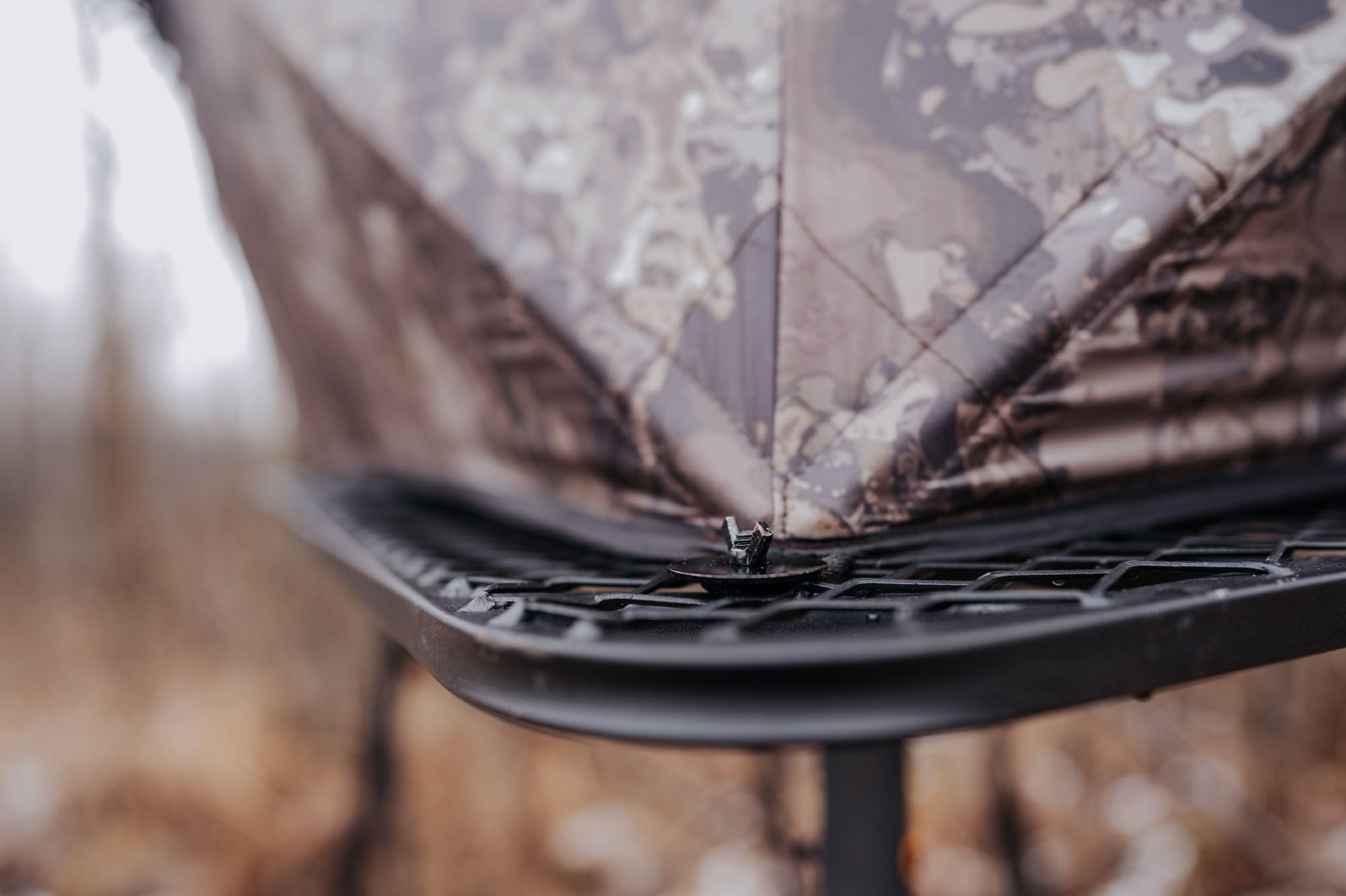 65" L x 65" W x 5' H Muddy Ground Blind Platform - Durable Powder-Coated Steel Outdoor Hunting Trap Door Universal Platform, Ground Blind Not Included