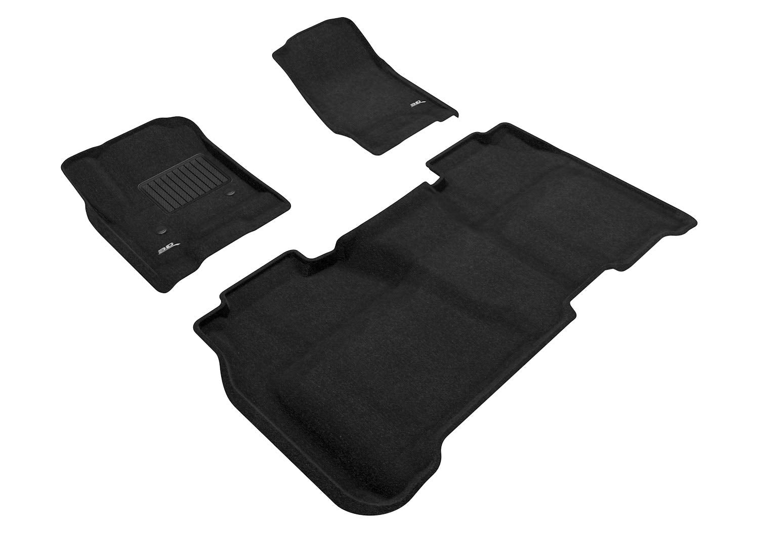 3D MAXpider Custom Fit All-Weather Carpeted Floor Mats for 2014-2019 Chevrolet Silverado Crew CAB Car Floor Liners Elegant Series (1ST & 2ND Row)