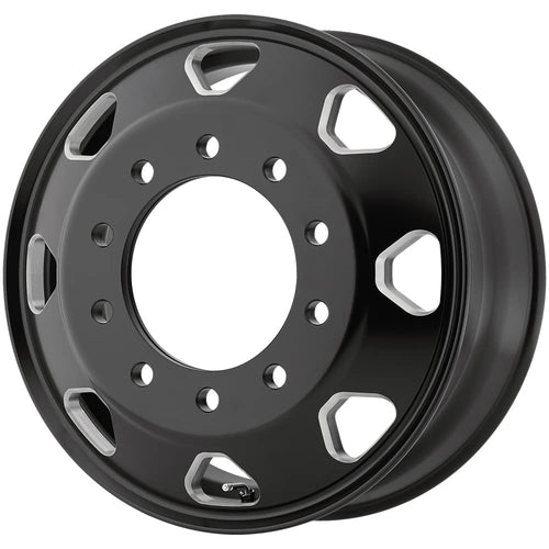 OCTANE ATX AO401 S-BLK Mill Wheel with Aluminum (22.5 x 8.25 inches /10 x 285 mm, 144 mm Offset)