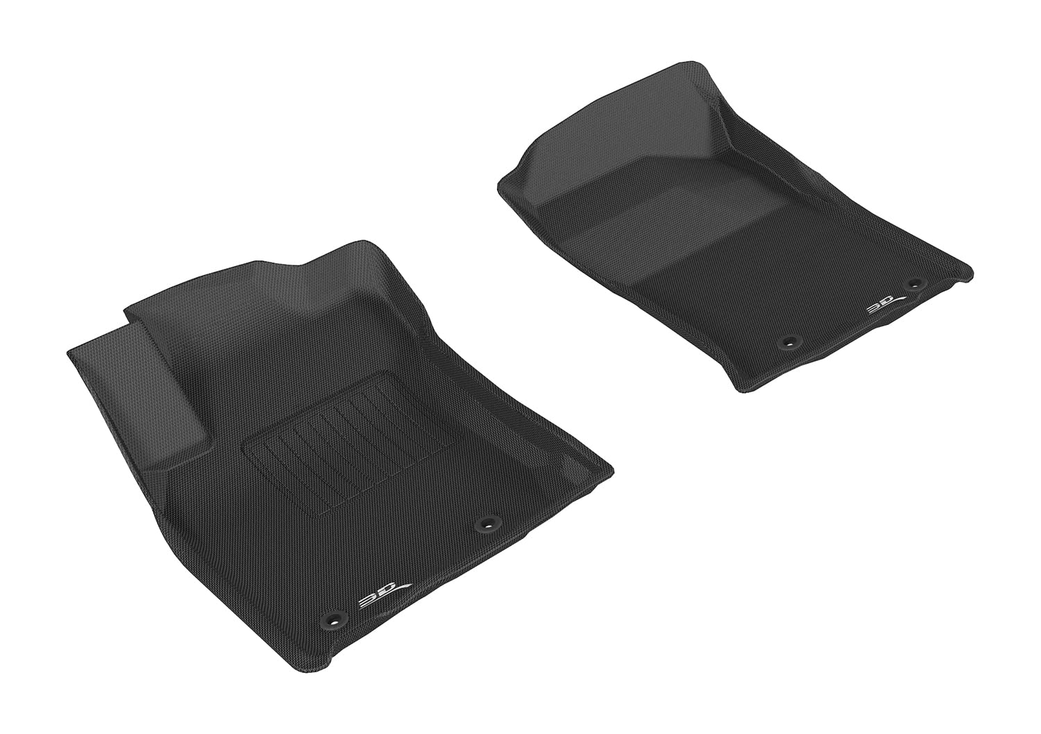 Custom Fit 3D MAXpider KAGU Floor Mat (BLACK) Compatible with LEXUS GX460 2014-2023 - Front Row