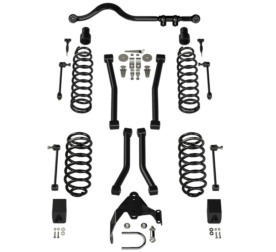 3” Lift Suspension System TeraFlex JK w/ 4 Sport Flexarms & Track Bar - No Shocks