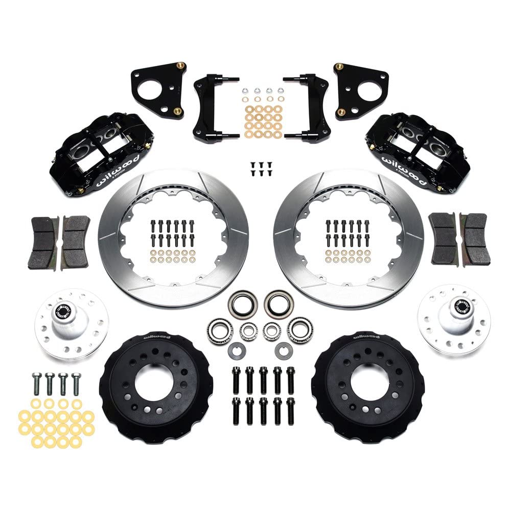 12.88" FNSL6R Drilled Front Hub Kit, Red
