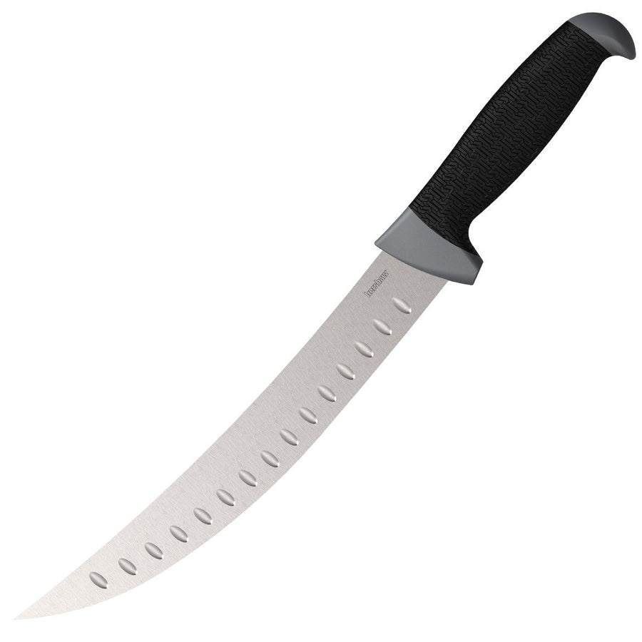 9” Kershaw Curved Fillet Knife, Black, 9 Inch Fixed Stainless Steel Blade, Trailing Point Blade Tip, Includes ABS Sheath, Fishing Fillet Knife for Large Salt and Fresh Water Fish