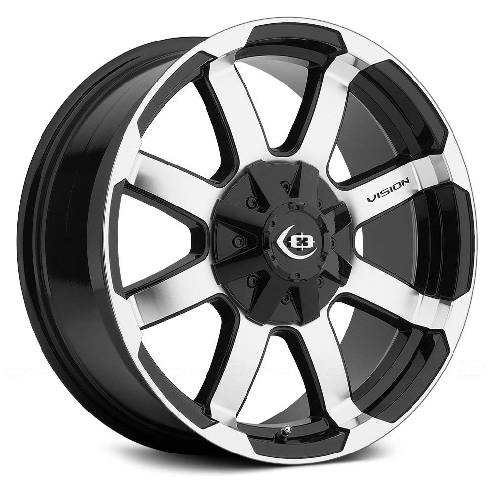 Valor Vision 413 Gloss Black Machined Face Wheel with Machined Finish (17x8.5"/8x170mm)