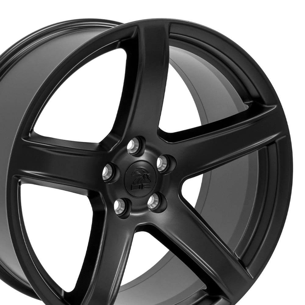 20 Inch OE Wheels DG22 Rim Fits Charger/Challenger SRT Hellcat Style 5x115 20x9.5 Satin Black - Hollander 2640 (1)