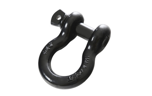 Recovery Shackle Overland Vehicle Systems 3/4" 4.75 Ton - Black Two Stage Powder Coat Finish - Universal Fitment - Used for Automotive Recovery and Towing