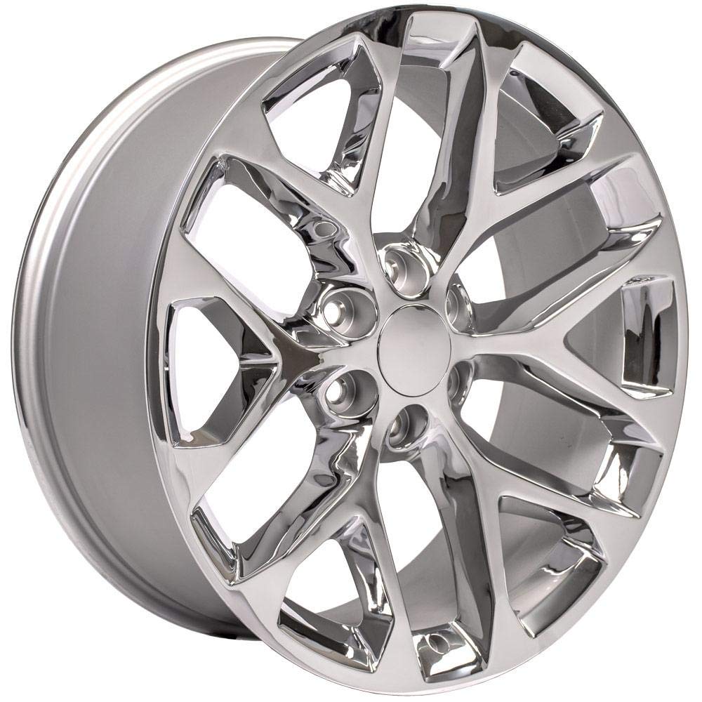 22 inch OE Wheels LLC Rim Fits 6x139.7 Silverado Suburban Tahoe Sierra Yukon Escalade CV98B 22x9 Chrome Wheels Hollander: 5668