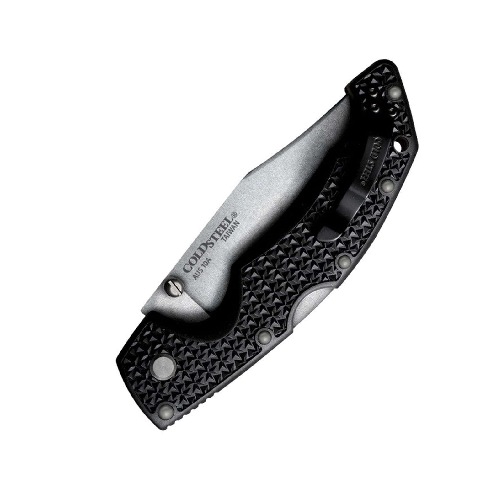 Cold Steel Large Voyager 4" AUS10A Clip Point Razor-Sharp Blade 5.25" Griv-Ex Handle Everyday Carry Tactical Folding Knife, Boxed