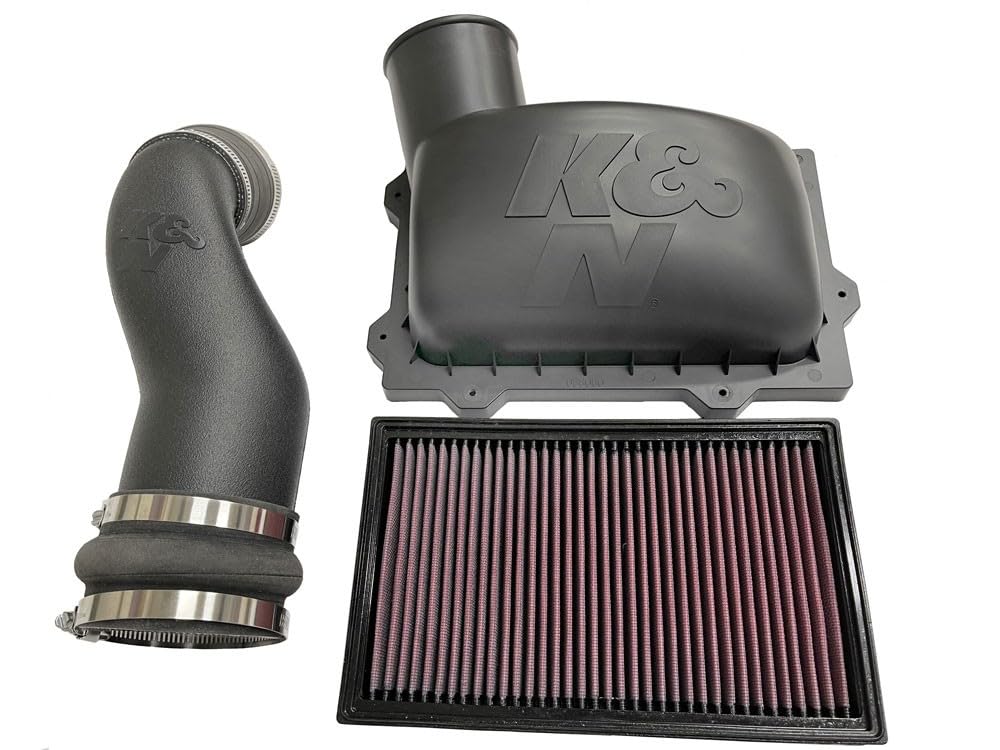 Cold Air Intake Kit K&N: Increase Acceleration & Engine Growl, Guaranteed to Increase Horsepower up to 9HP: Compatible with 1.0L, L3, Volkswagen/Audi/Skoda select models, 57S-9507