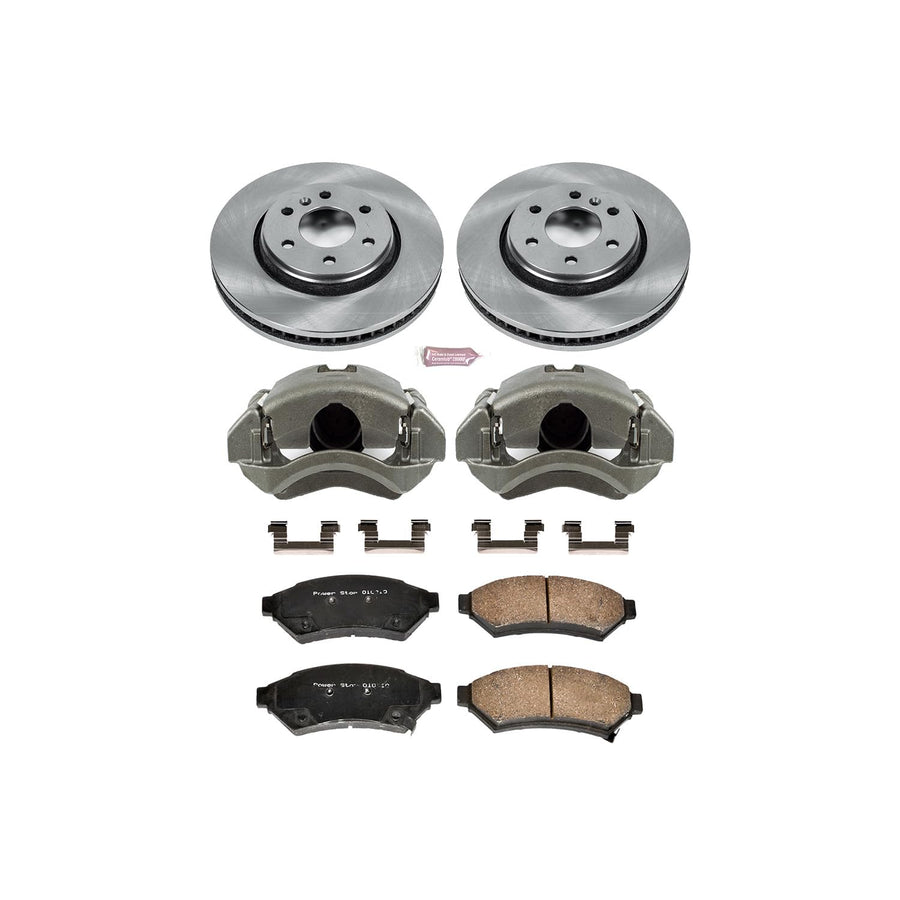 Power Stop KCOE4602 1-Click OE Replacement Brake Kit with Calipers For Buick Terraza, Chevrolet Uplander, Pontiac Montana, Saturn Relay [Model Specific]