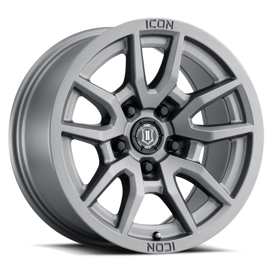 Vector 5 ICON Alloys, Titanium, 17 x 8.5/5 x 5, 6mm Offset, 4.5" BS, 2617857345TT