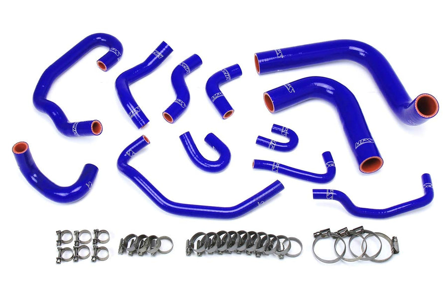 Blue HPS 57-1654-BLUE Silicone Radiator and Heater Hose Kit Coolant