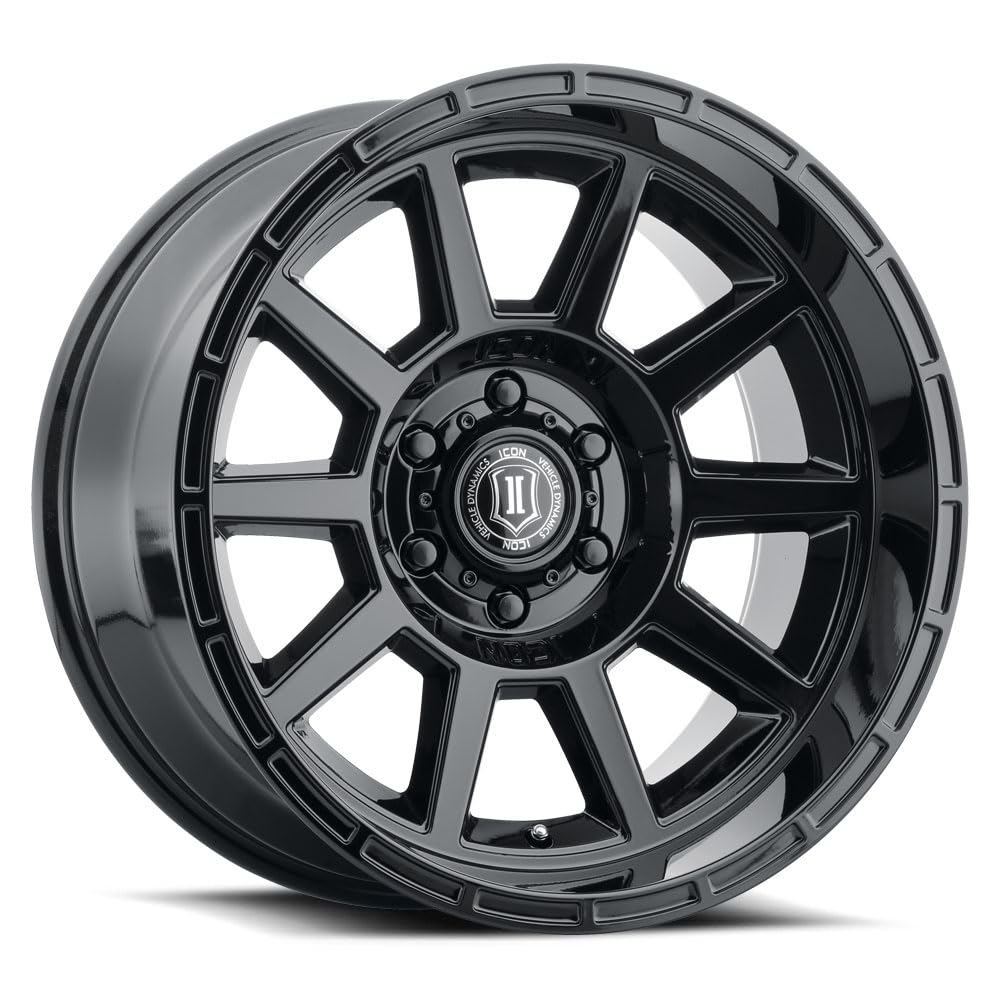 Recoil ICON Alloys, Gloss Black, 20 x 10/6 x 135, 24mm Offset, 4.5" BS, 6220106345GB