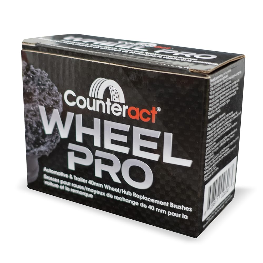 WP-HB1640 Counteract 16mm Hub Brush -6 pk - 40mm - Clip in Wheel