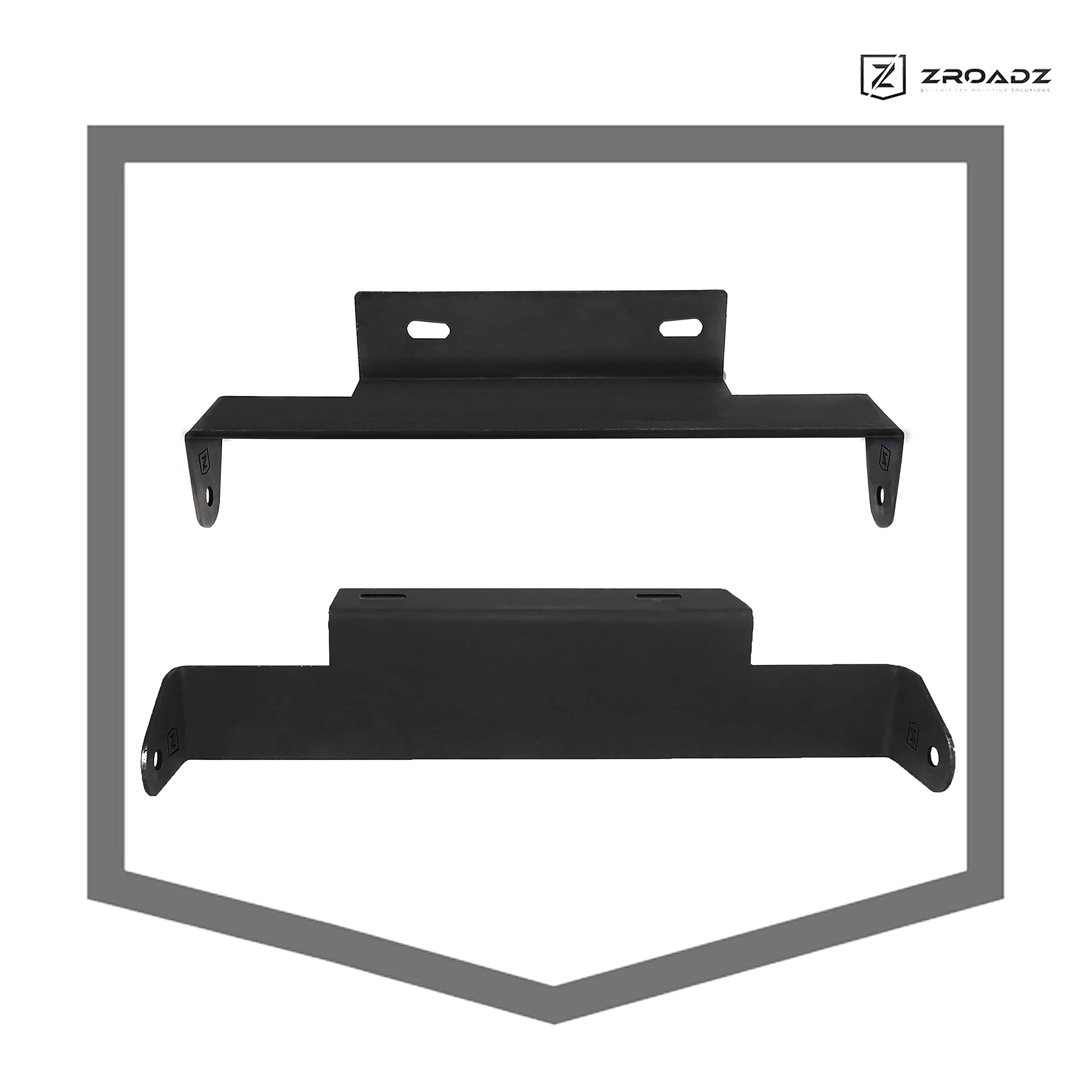 Front Bumper Center LED Kit 2017-2019 Ford Super Duty with (1) 12 Inch LED Straight Double Row Light Bar - PN #Z325471-KIT