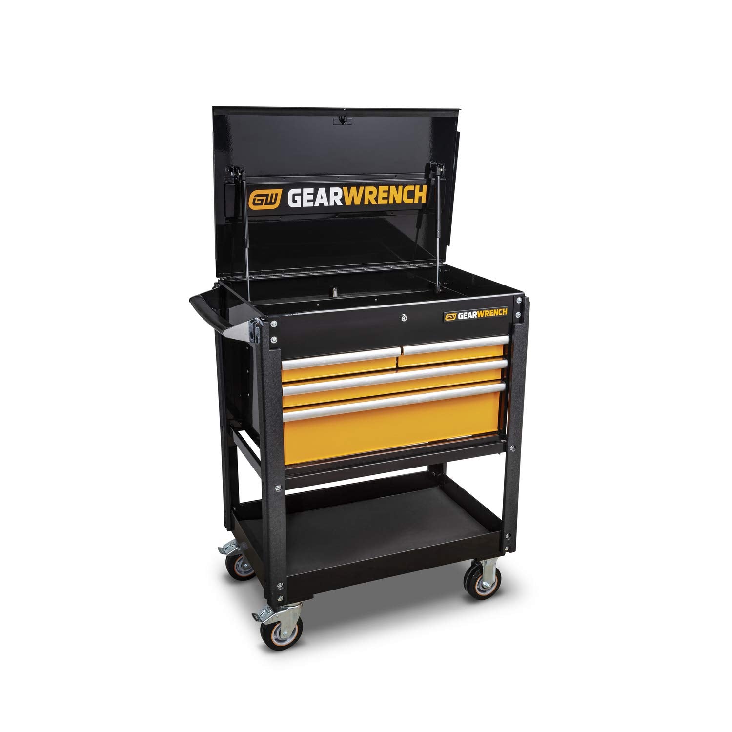 4 Drawer GEARWRENCH Black & Orange 33" Utility Cart - 83168
