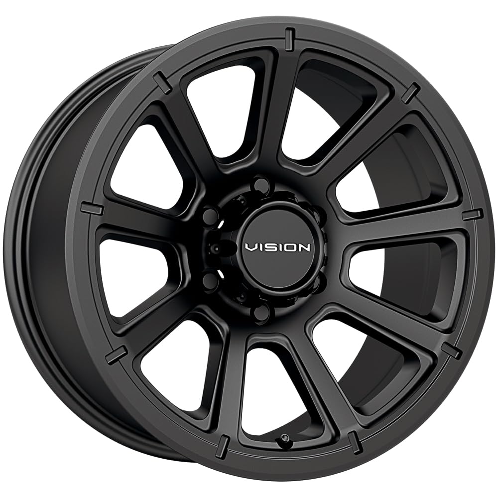 Custom Wheel Vision 353 TURBINE - 18x9, 18 Offset, 6x135 Bolt Pattern, 87.1mm Hub - Matte Black Rim
