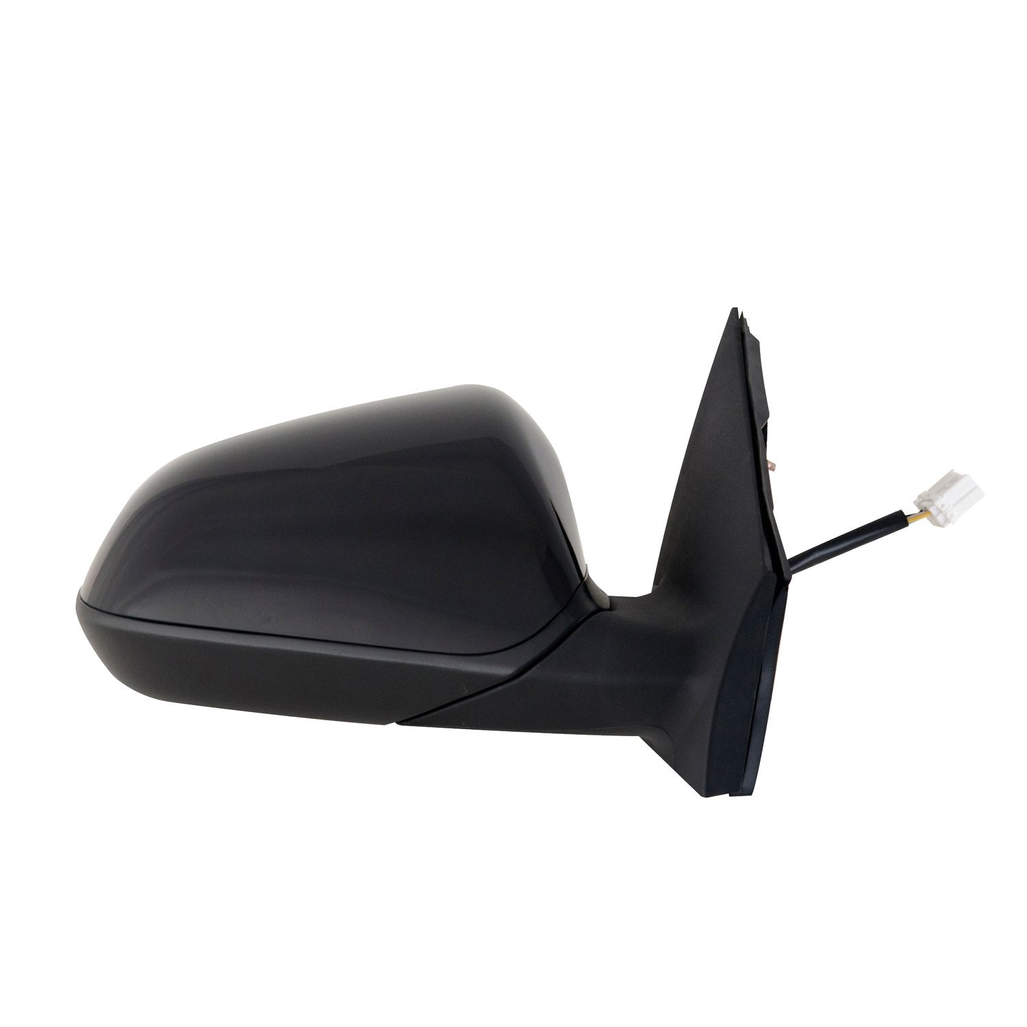 Fit System Side Passenger Mirror for Hyundai Sonata, Eco, Textured Black w/PTM Cover, Foldaway, w/o spot Mirror, w/o Memory, Power