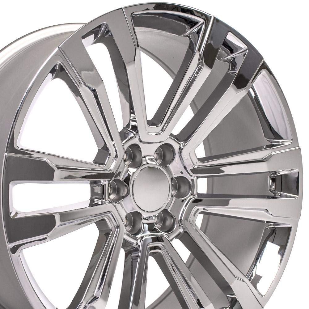 24 Inch OE Wheels CV44 Rim Fits Yukon Denali Style 6x139.7 24x10 Chrome - Hollander 5822 (1)