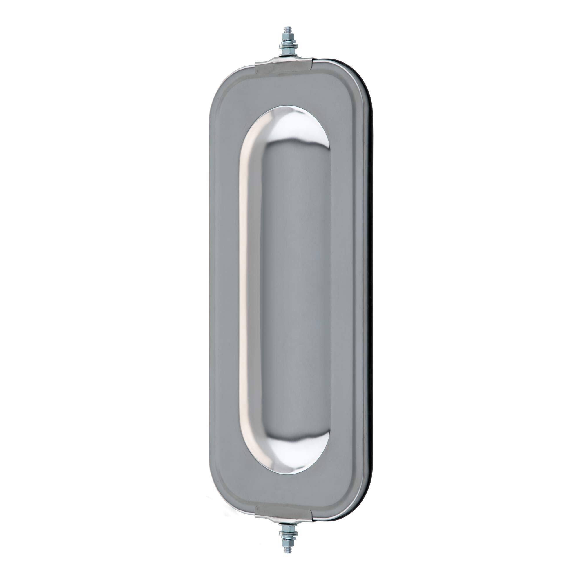 610256 RETRAC 7 x 16-Inch Stainless Steel Bubble-Back Semi Truck West Coast Mirror Head, Universal Driver or Passenger Side
