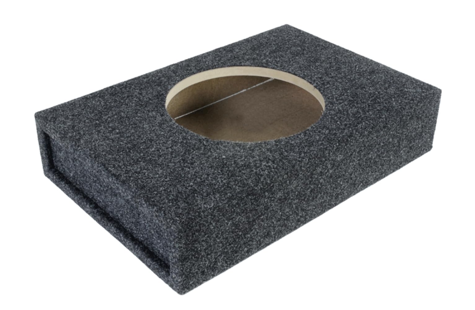 12SME Atrend 12” Single Sealed/Shallow Mount Subwoofer Enclosure, Charcoal