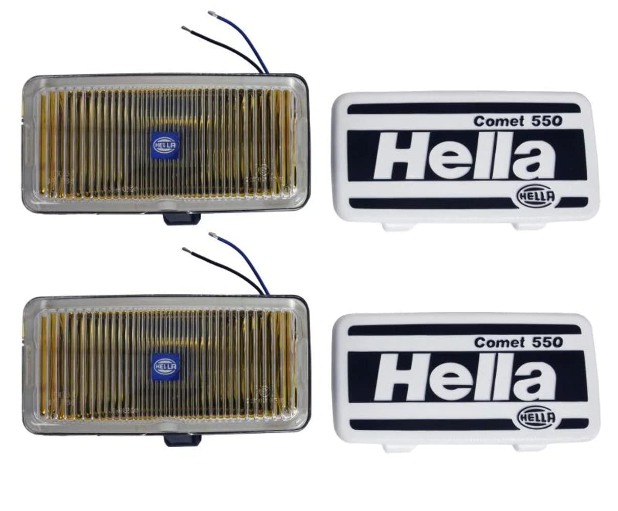 Hella Performance 550 Off-Road Amber Fog Light Kit for Pickup Trucks, SUV, 4x4, Jeep, Tractors / 005700681