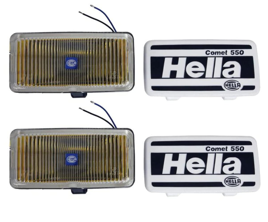 Hella Performance 550 Off-Road Amber Fog Light Kit for Pickup Trucks, SUV, 4x4, Jeep, Tractors / 005700681