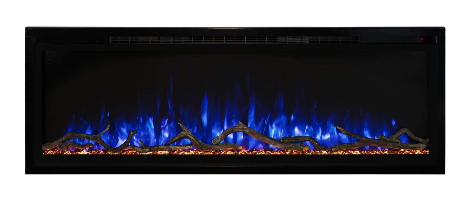 Spectrum Slimline Modern Flames Reliable Electric Fireplace | Customizable Hybrid-FX Flame LED Light Ambience | Remote Controlled | 100 Inch