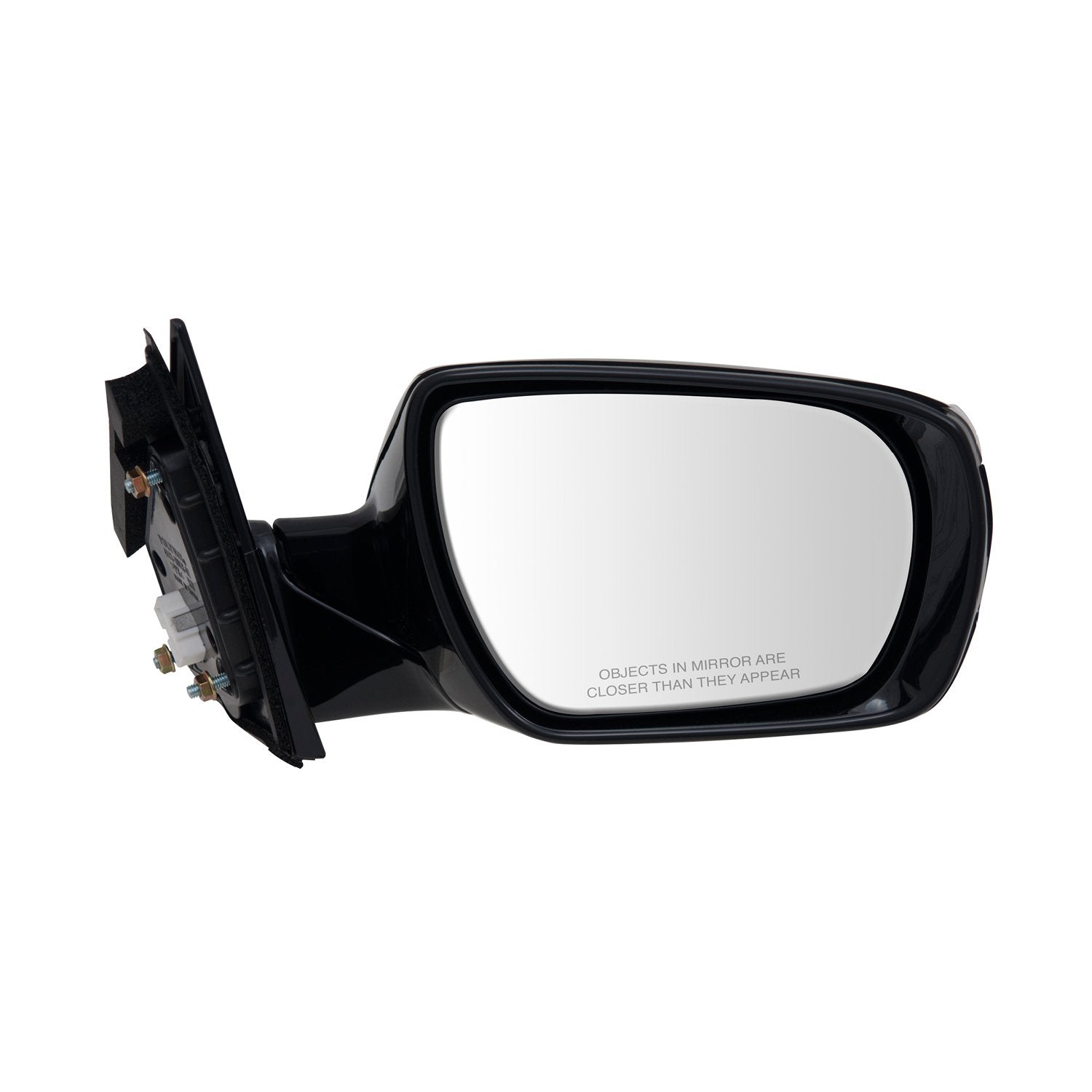 Passenger Side Fit Mirror for Hyundai Santa Fe Sport, Black, PTM Cover, w/Turn Signal, Foldaway, w/o Memory, w/o Blind spot Detection, Heated Power
