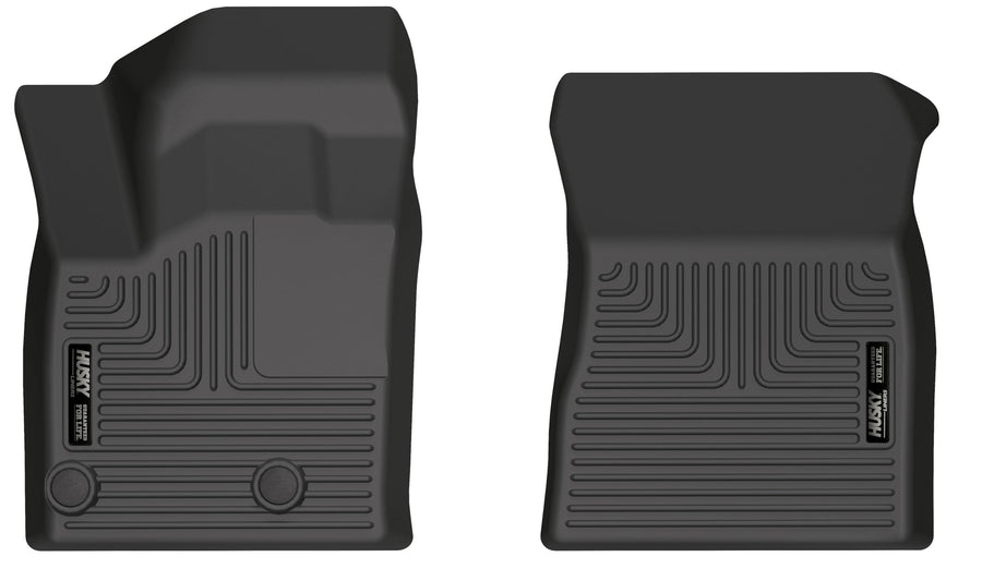 Weatherbeater Husky Liners Floor Mats | Fits 2022-2025 Mitsubishi Outlander | Front Row, 1-pc Black - 15721