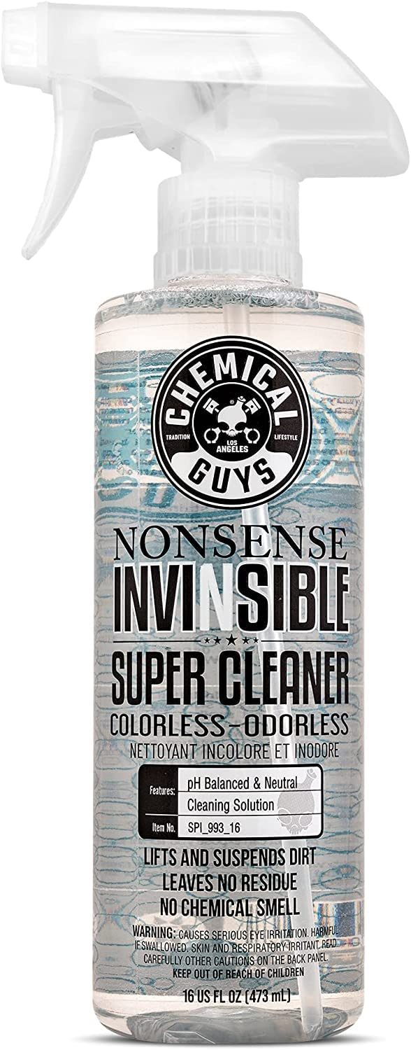 Chemical Guys Nonsense, Cleaner Odorless For Car Interior and Exterior All Purpose Cleaning Spray for Vinyl, Rubber, Plastic, Carpet, Upholstery, and Engine Bays Foaming Deep Cleaning Formula 16 oz