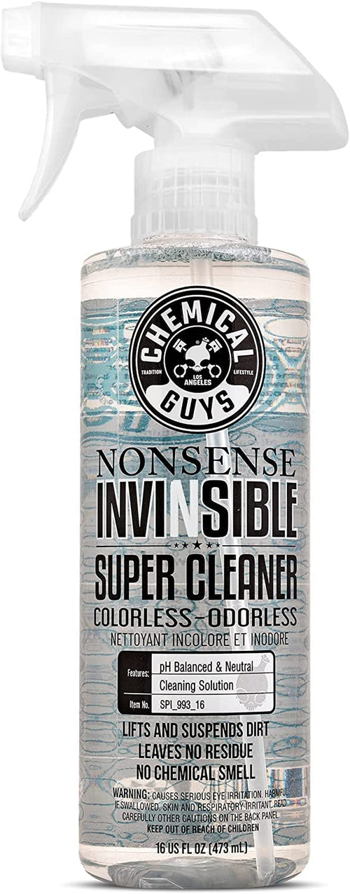 Chemical Guys Nonsense, Cleaner Odorless For Car Interior and Exterior All Purpose Cleaning Spray for Vinyl, Rubber, Plastic, Carpet, Upholstery, and Engine Bays Foaming Deep Cleaning Formula 16 oz
